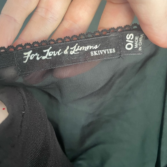 For Love and Lemons black sheer lace robe - Picture 7 of 7